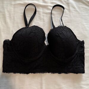Aerie Black Lace Bra - 36C